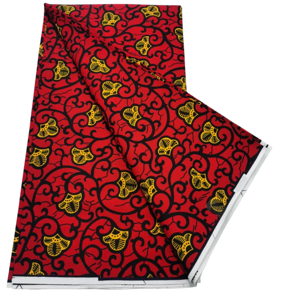 2025 Veritable Wax Guaranteed Real Wax Print Fabric Dutch Hollandais Pagne African Wax Fabric 6 Yards - 5