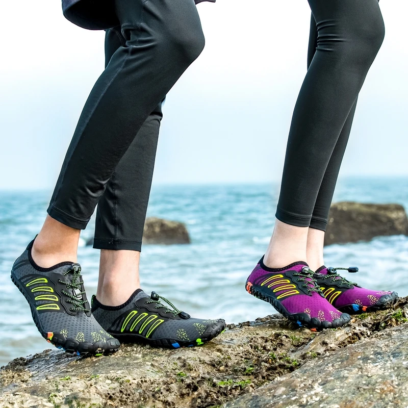 Breathable Beach Seaside Wading Shoes For Men Women Comfortable Non Slip Elastic Quick Dry Barefoot Aqua Shoe Surfing Water Shoe