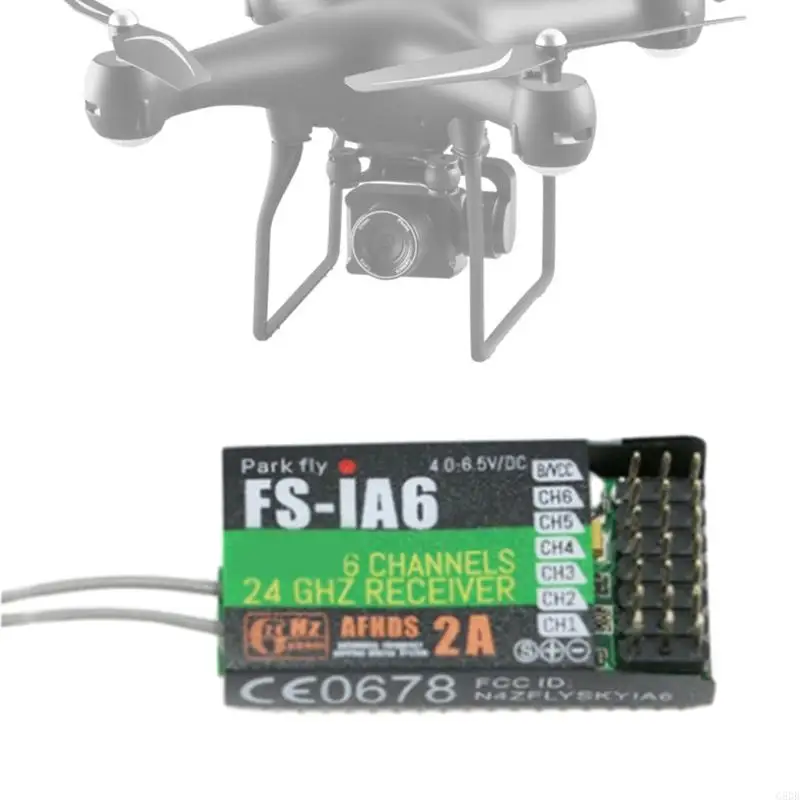G8DB Reliable FS-IA6 Receiver 2.4G 6 Channel with Double Antenna for i4 i6x i6s