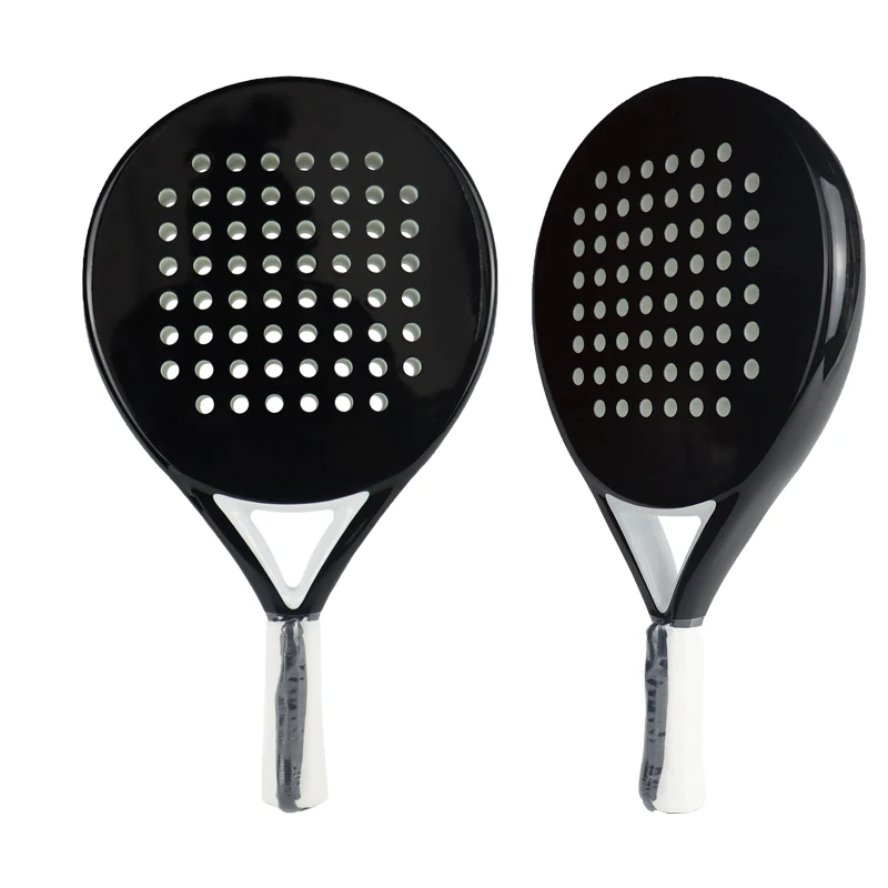 

AMASPORT Padel Rackets 100% Carbon Fiber Round Shape Low Balance With Soft EVA Tennis Racket For Beginners Paddle Shovel