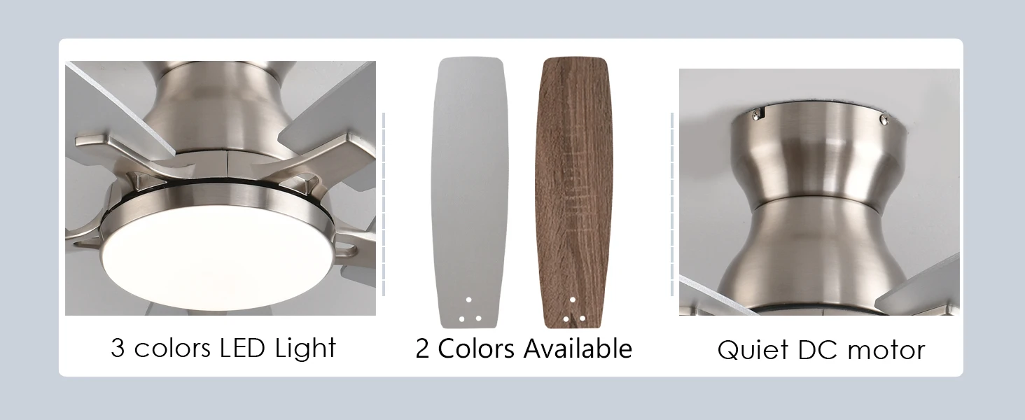 low profile ceiling fans with light