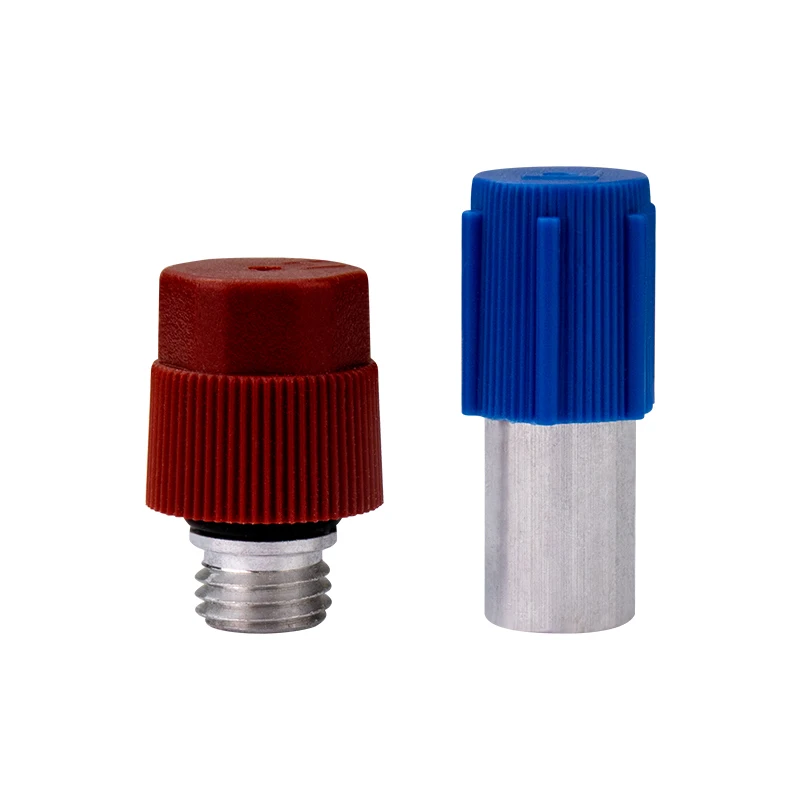 A/C Pipeline Service Port with Valve Core and Cap for Ford Audi Volkswagen Mazda Mercury