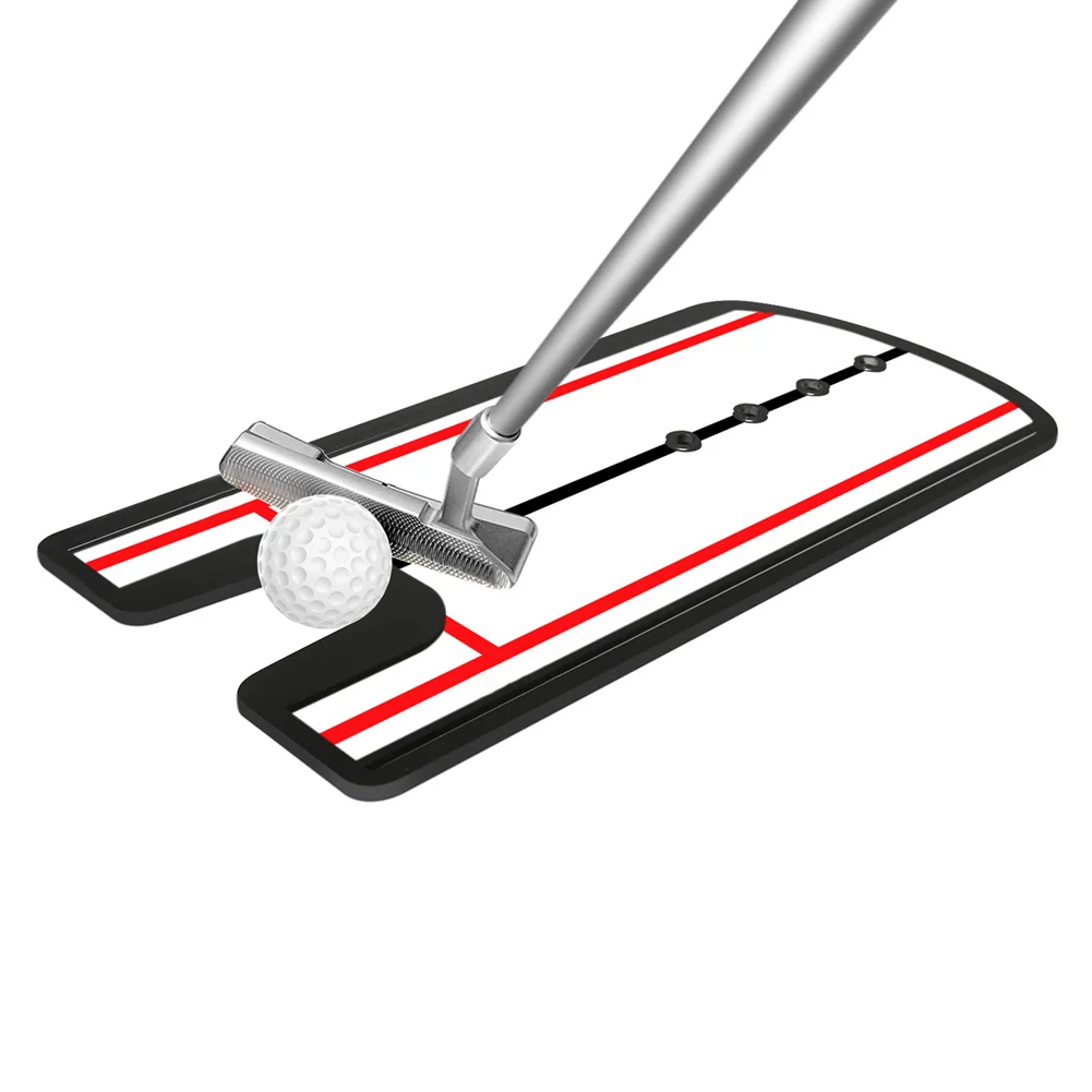 Golf Putting Practice Mirror Alignment Training Aid Putter Eye Line