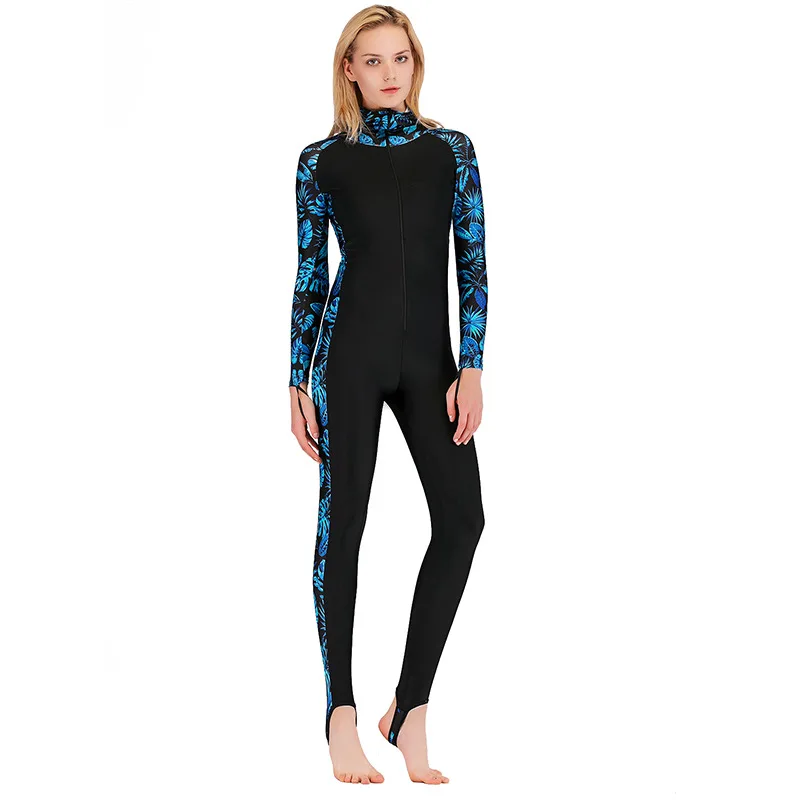 Anti-Jellyfish Quick-Drying Sunscreen Lycra Full Body Surfing Diving Suit Hooded For Adults Bathing Beach SwimWear Rash Guard