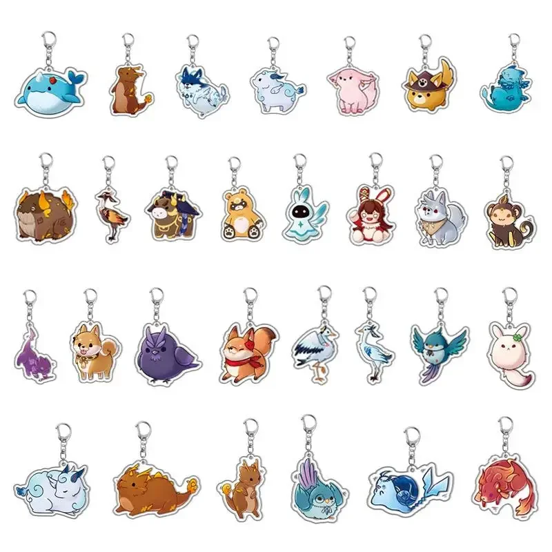 

Genshin Impact Peripherals Cartoon Key Chain Cute Doll Keychain Bag Accessories Pendant Fans Decoration Key Ring Jewelry Gifts