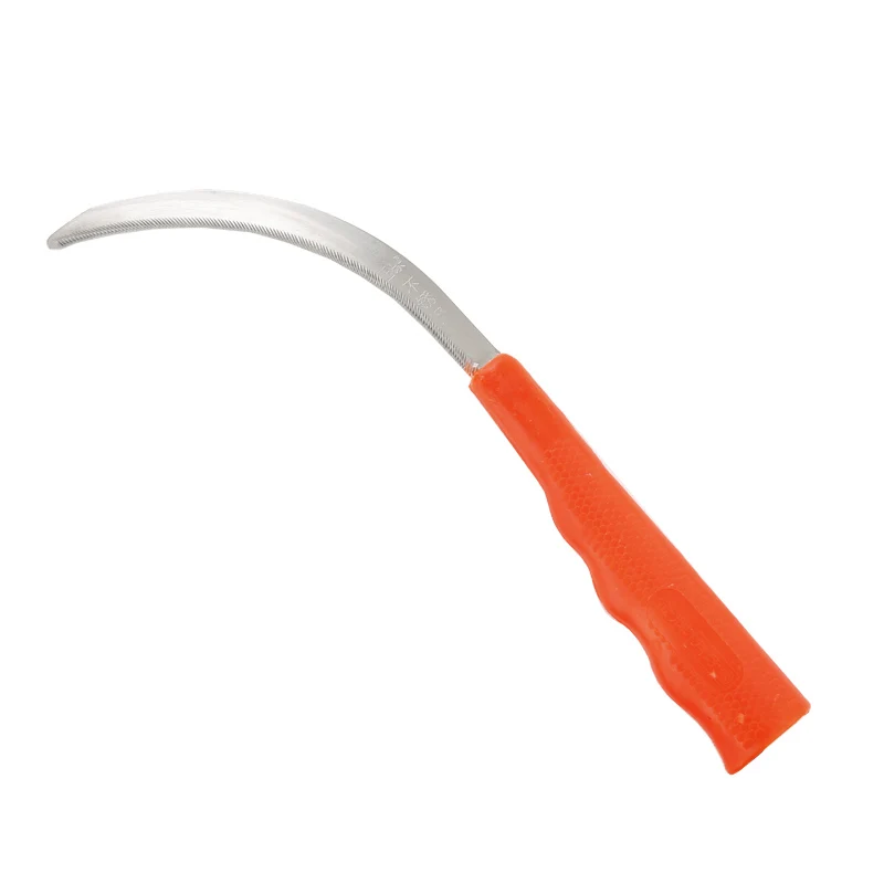 Lightweight Steel Small Saw Sickle Knife Plastic Handle Weed Remover Grass Sickle Sharp Garden Plants Weeder Cutter Tools
