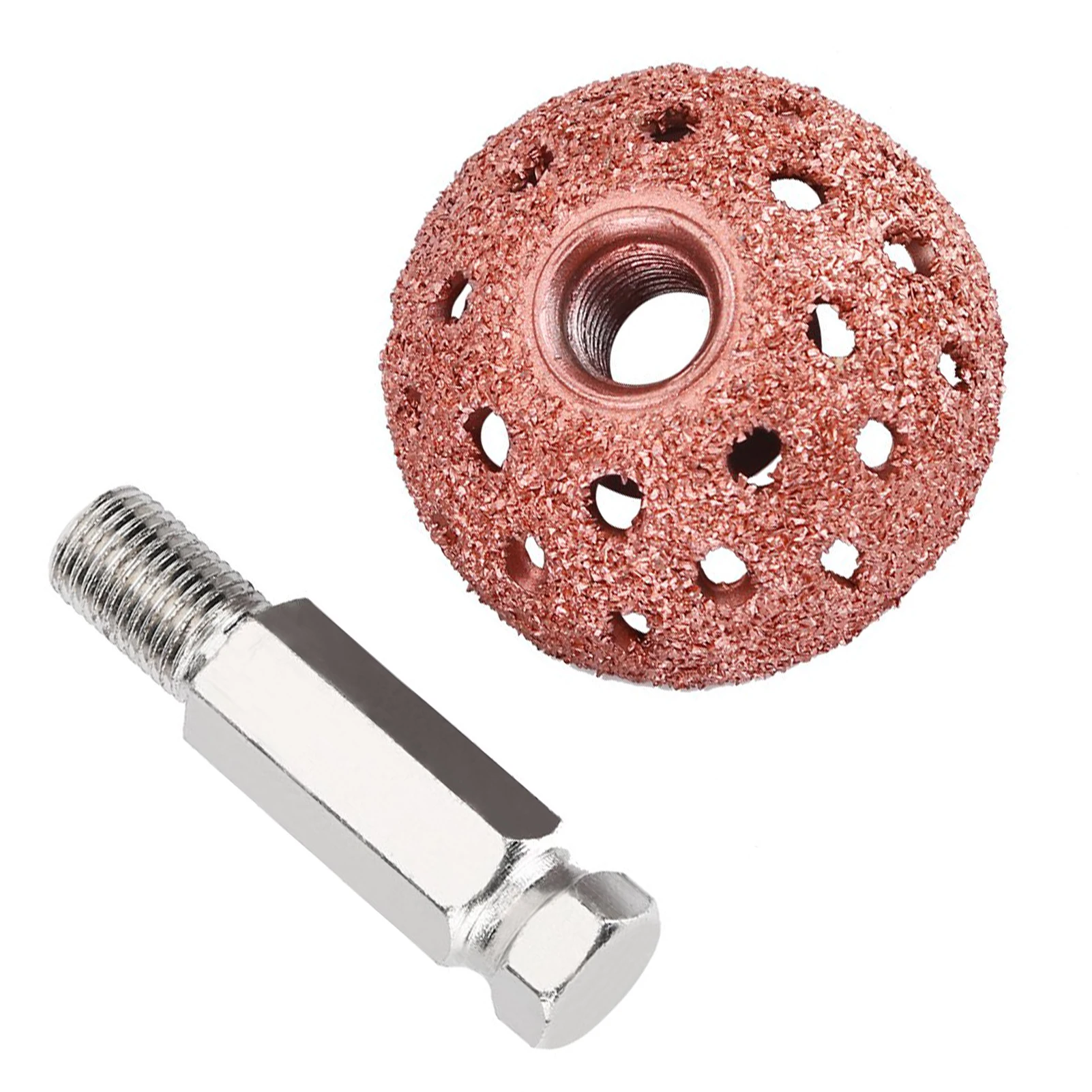 타이어 버핑 타이어 수리 도구 타이어 버핑 휠 38mm 타이어 수리 연삭 헤드 거친 그릿 버핑 휠 연결봉 포함