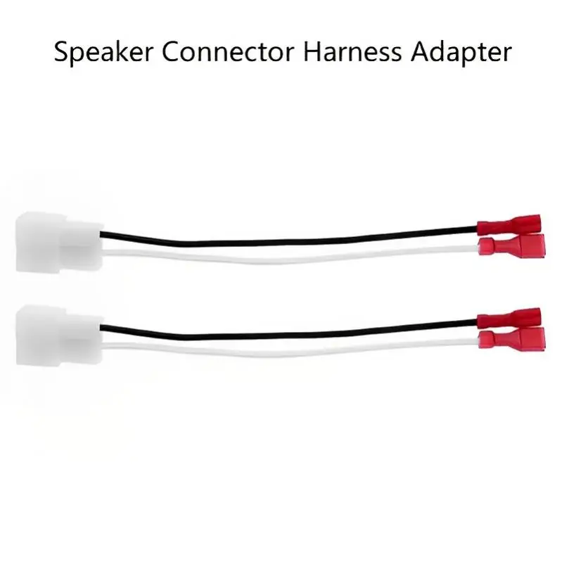2pcs ABS Car Auto Door Speaker Connector Harness Wire Adapter Fit for Volkswagen / Subaru / Suzuki
