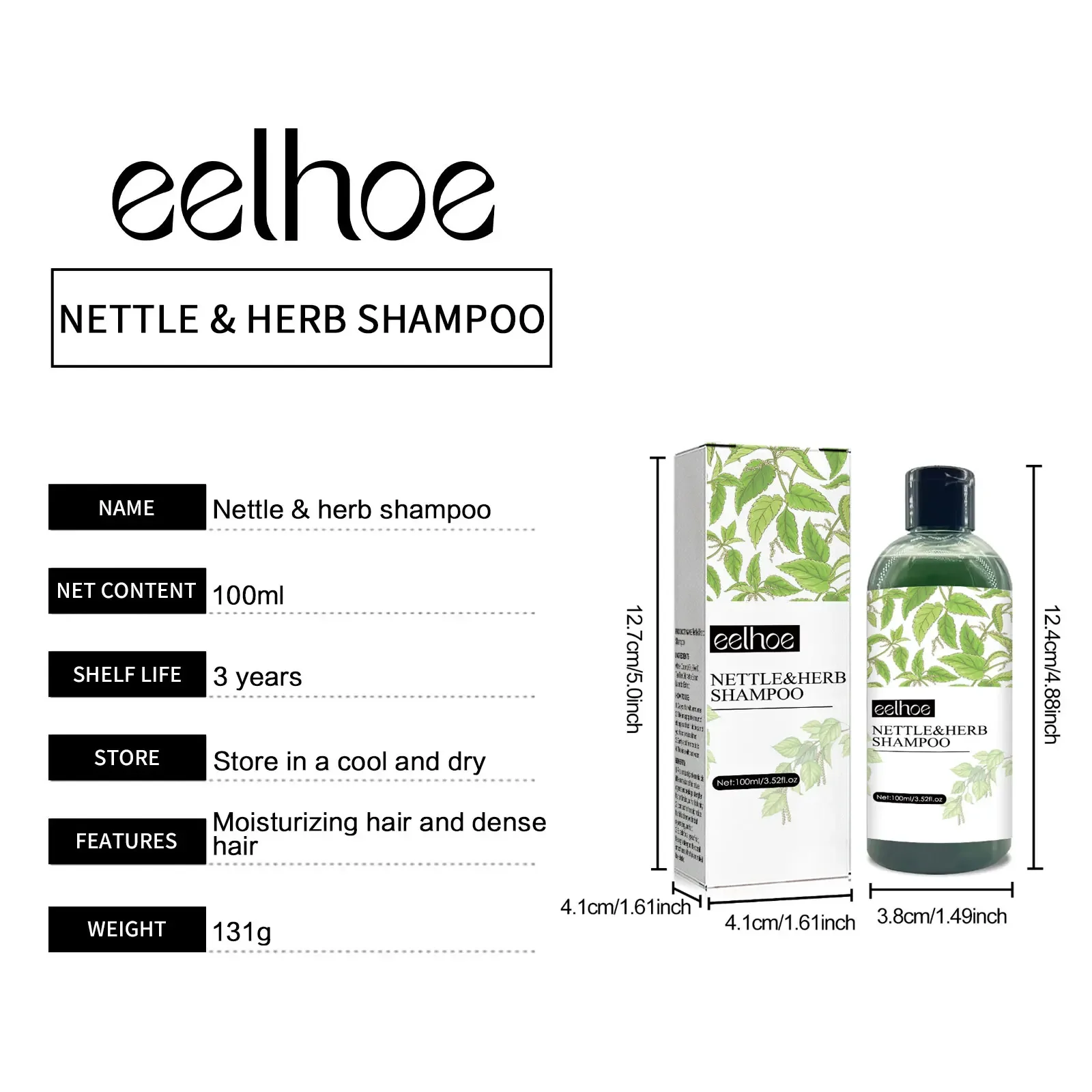 Description Picture 6 of itemSdottor New Natural Herbal Shampoo Anti Hair Loss Hair Regrowth Treatment Gently Nourish Clean Dandruff Non-stick Scalp Hair Gro