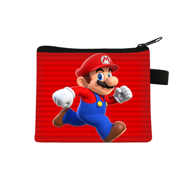 

Super Mario Bros Cartoon Coin Purse Children Anime Figures Game Mario Luigi Yoshi Toad Peach Fashion Portable Storage Bag Wallet