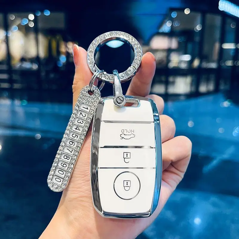 ontto Custodia per Chiave Auto in Pelle PU Adatta per Kia Rio
