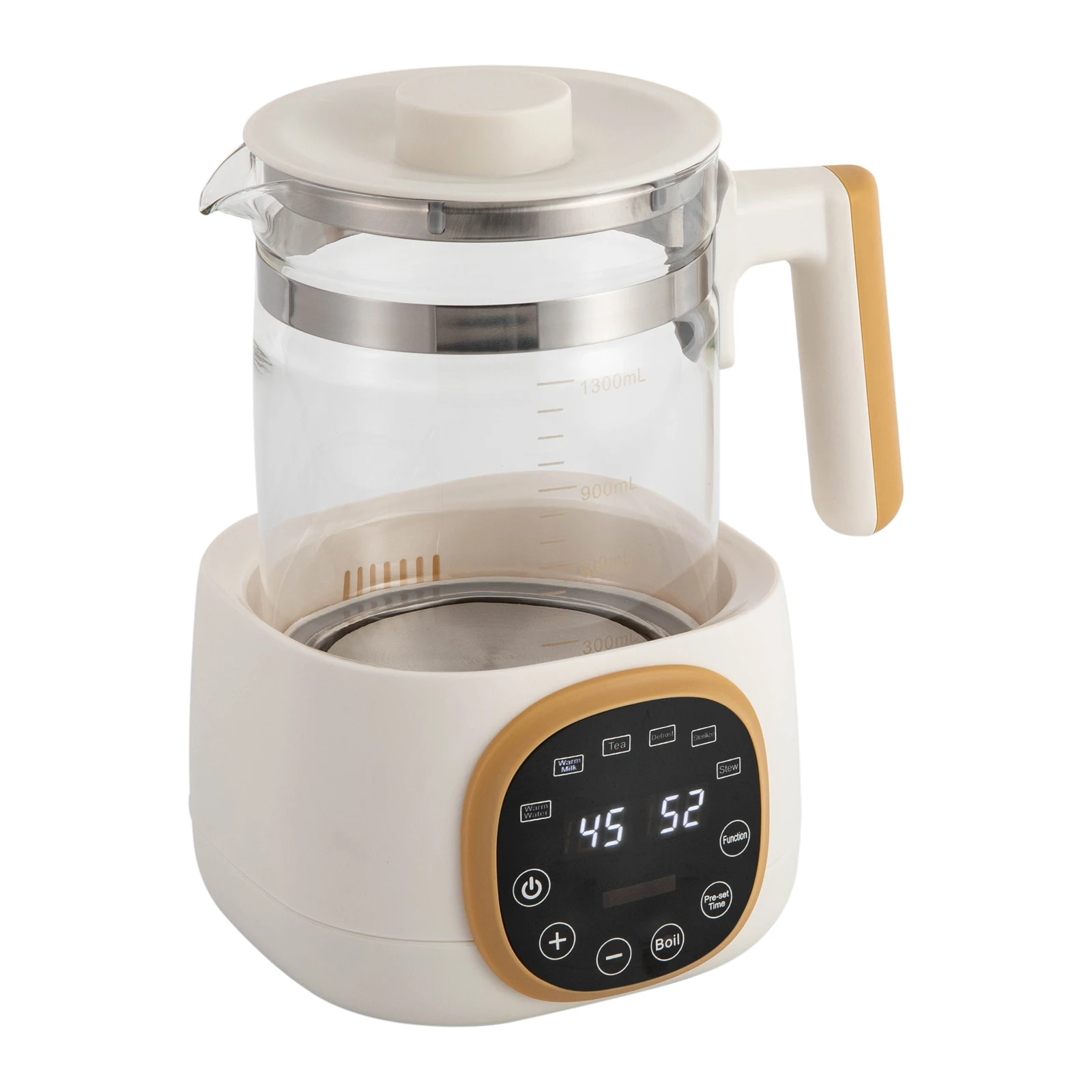 1.3L Baby Bottle Warmer 72H Constant Temperature & 5Min Memory Fast Heating & 45dB Quiet for Milk Formula & Food