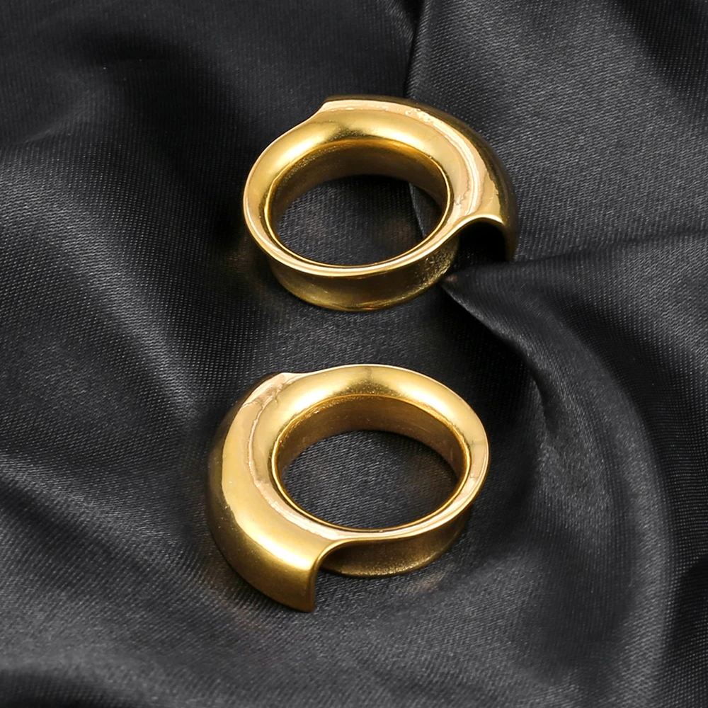 Twolobes 316 Stainless Steel Ear Gauges Tunnels Plugs Expander Stretchers Saddle Hangers Weights 2PCS piercing jewelry ear piercing jewelry metal jewelry body piercing jewelry body jewelry