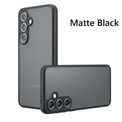 Premium Skin Feel Matte TPU Plastic Back Cover for A14 4G or A14 5G (Matte Black)