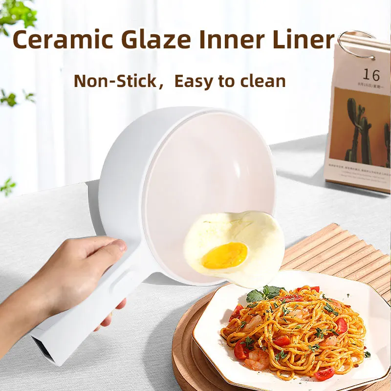 Small Multi-functional Electric Pot For Cooking, Intelligent Instant Noodles Pot, Non Stick Kitchen Cooker, Frying Household Pot 2