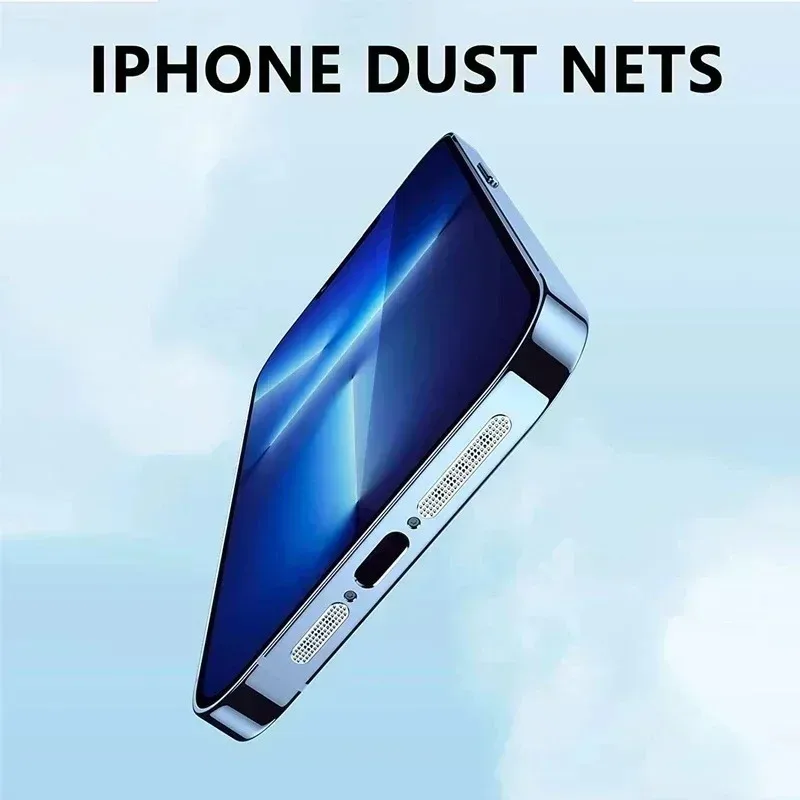 Universal Phone Dustproof Net Stickers Speaker Mesh For iPhone 14 Anti Dust Net Sound Hole Micro USB Type C Port Dust Cover Plug
