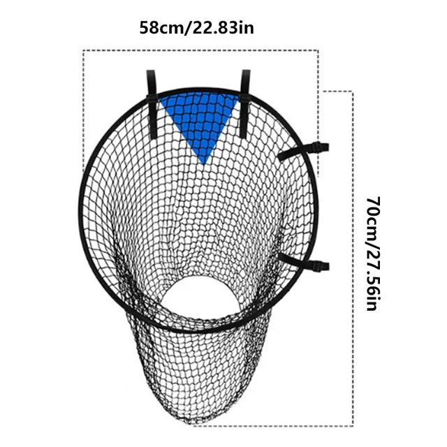 Soccer Aid Top Bins Target Goal Net Set Easy to Attach and Detach to goals for Corner Shooting Top Corner Target Nets 5