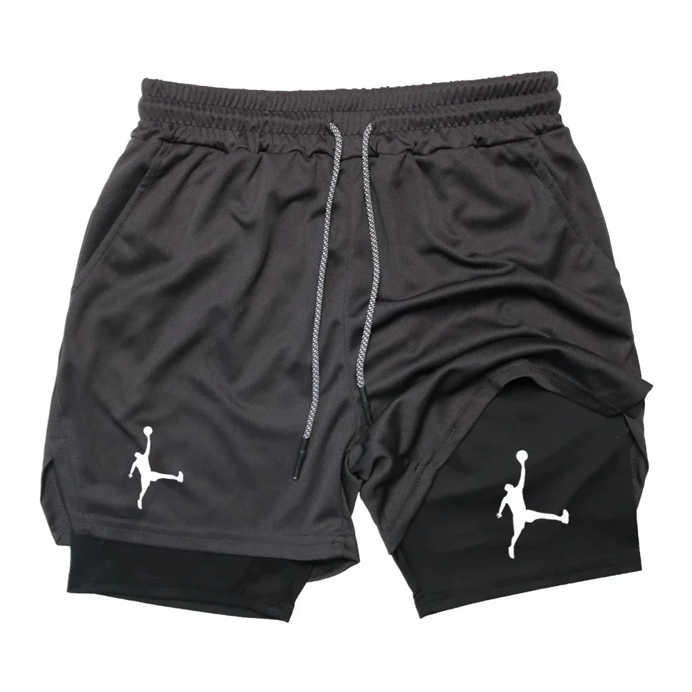 Sports Shorts Jujutsu Kaisen Anime Graphic 2 in 1 Compression Shorts For Men