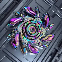 Premium Alloy Deformable Fidget Spinner - Smooth Spin Anti - Stress Toy for Adults (Multicolor)