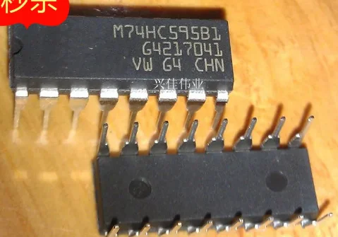 

10 шт. [оригинальный аутентичный] 100% оригинальный ST M74HC595B1 74HC595 DIP16