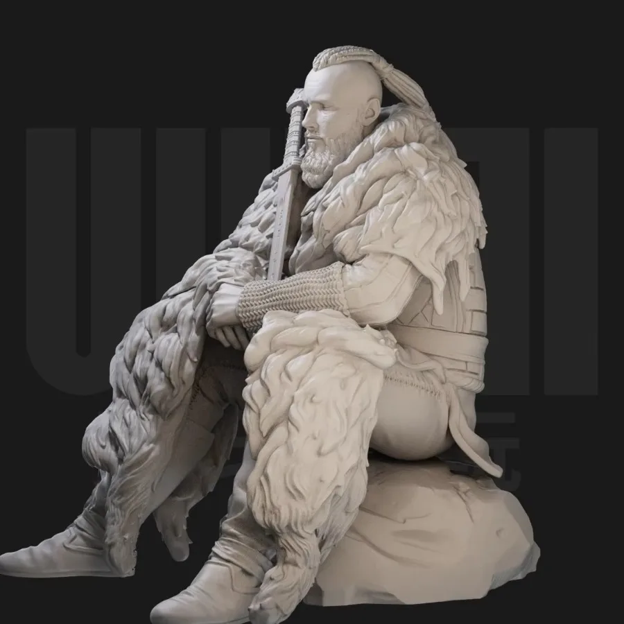1/24 Scale Resin Figure Model Kit Ancient Figurines Miniature Viking Warrior Bjorn Ironside Unassembled Unpainted Free Shipping 2