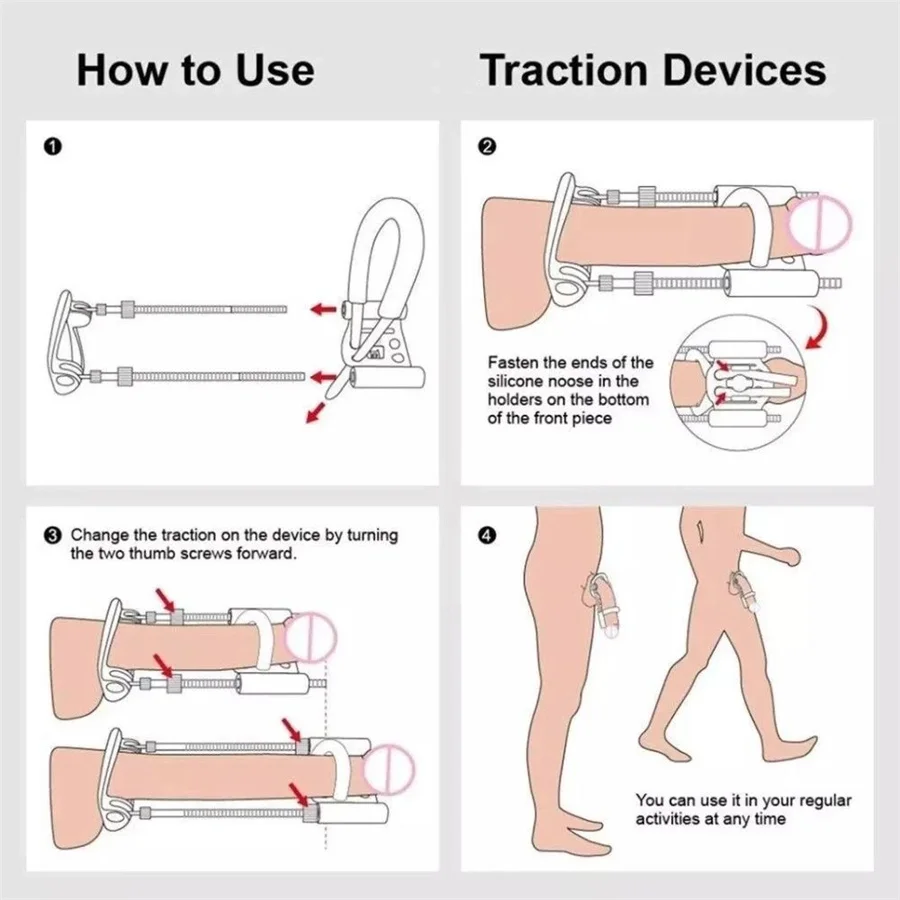 Sex Toys Tools Penis Enlargement Stretch Clamp Extender Penis Stretching Exerciser Growth Traction Device For Men male sex toys