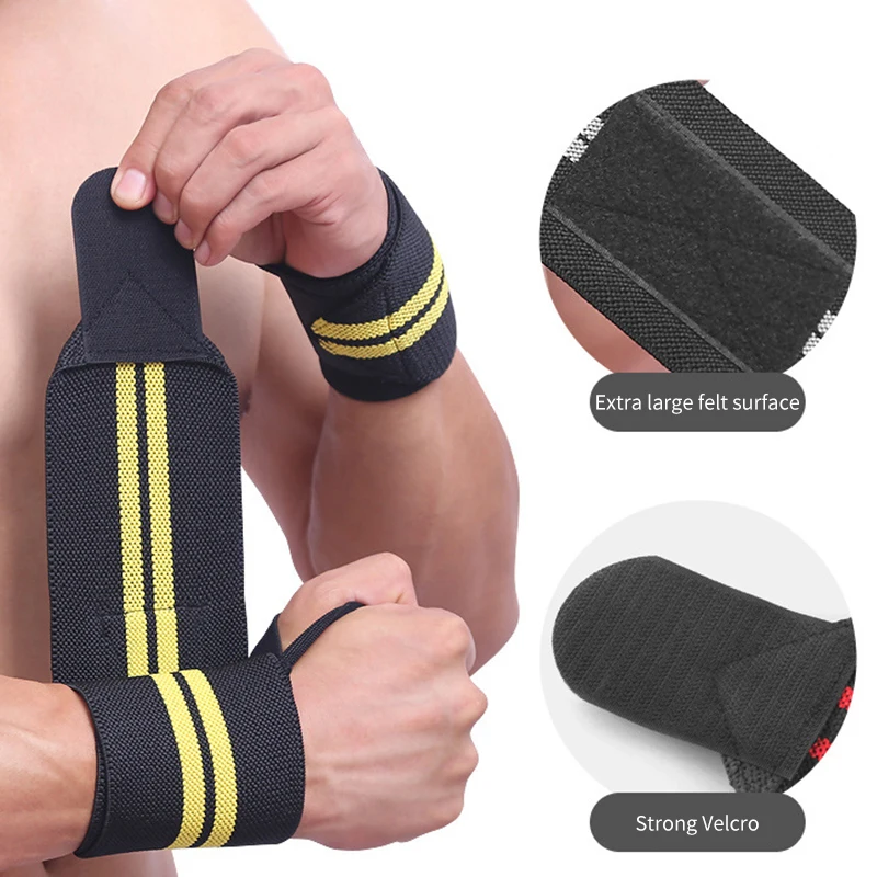 1PCS Wristband Wrist Support Weight Lifting Gym Training Wrist Support Brace Straps Crossfit Hand Protection Wristbands