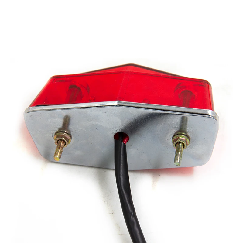 Fanale Posteriore LED Universale Per Moto - Luce Stop E Freno Con 15 LED, Colore Nero - Foto 7