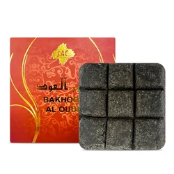 Luxurious Sandalwood & Oud Musk Aromatic Incense Bricks - Date Red