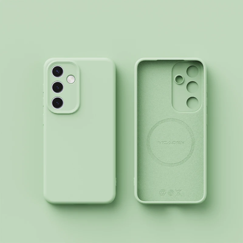 Premium Liquid Silicone Magnetic Case - Ultra Soft Shockproof Matte Candy Cover