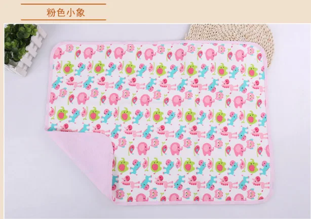 Hot 50x70cm Baby Infant Waterproof Urine Bed Mat Animal Reusable Diaper Travel Home Cover Burp Changing Pads