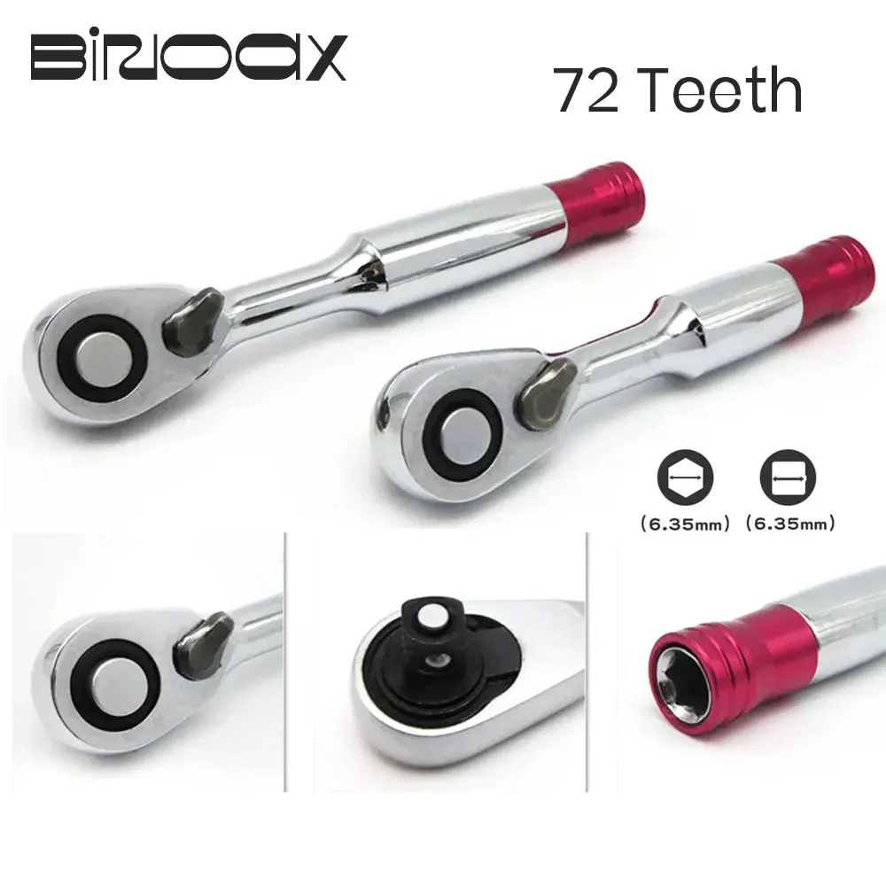 Binoax 72 TeethTorque 래칫 렌치 85mm/100mm 1/4 ``미니 소켓 렌..