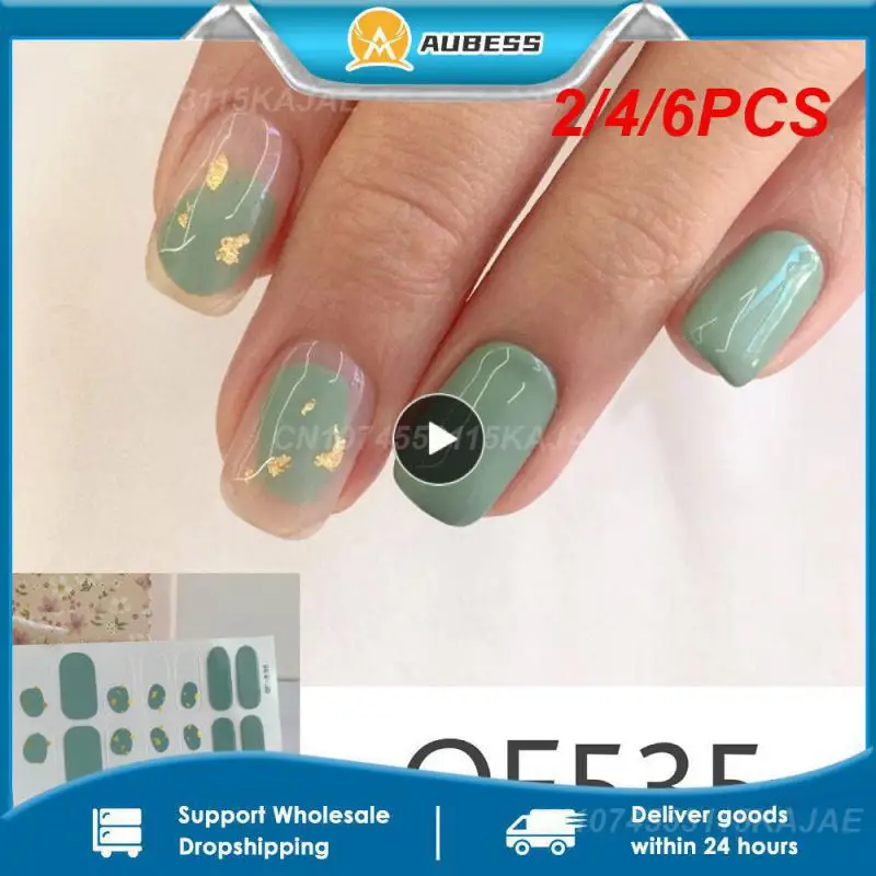 

2/4/6 шт., декоративные наклейки для ногтей