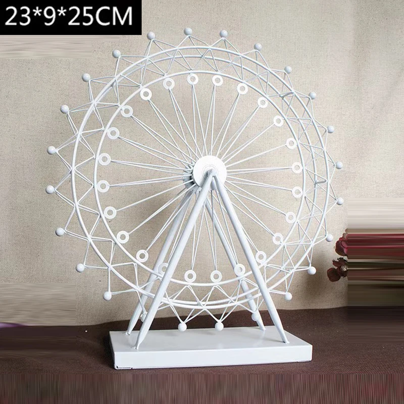 

Nordic Style Wrought Iron Ferris Wheel Decoration, Wine Cabinet, Bookcase, Clothing Store, Bridal Shop, Home Decoration, 1Pc