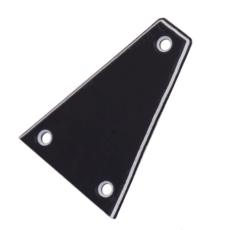 1 Pz Trapezoidale Chitarra Elettrica Collo In Plastica Nera Truss Rod Copertura Parti Accessori