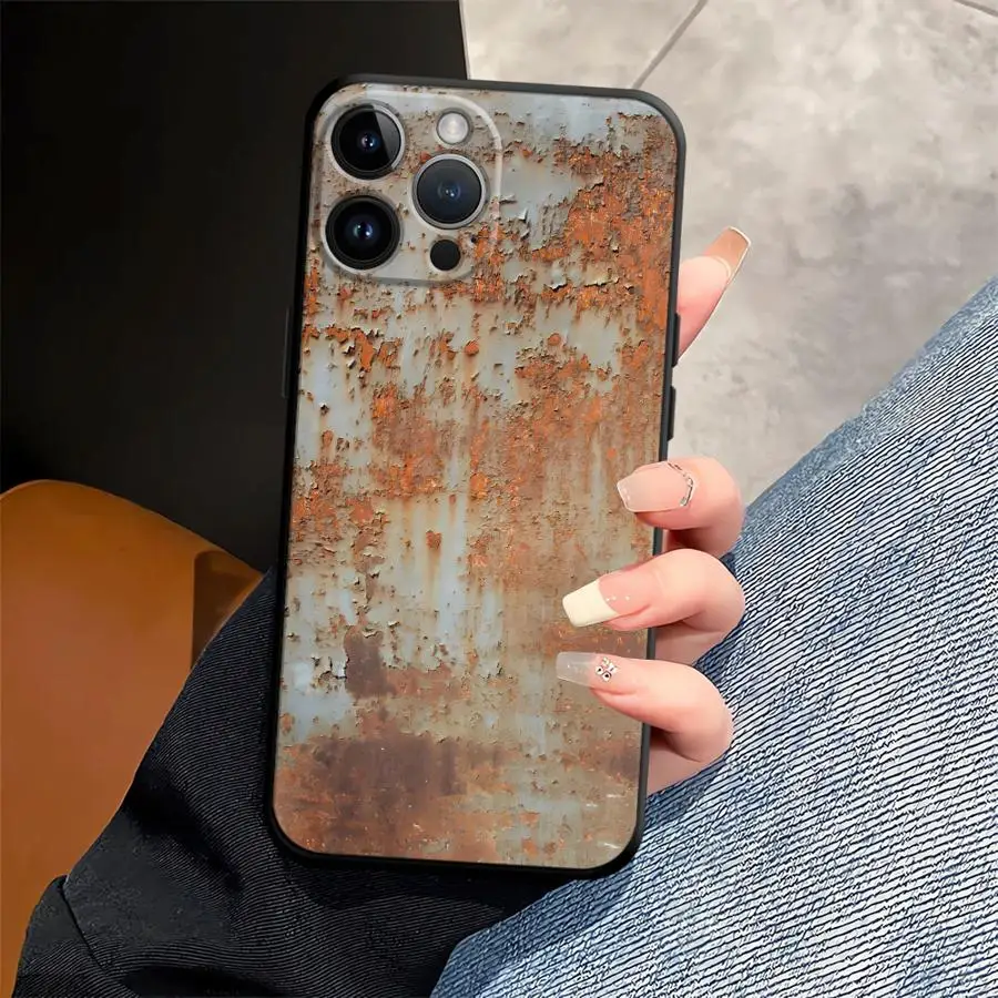 Vintage Rust Art Phone Case - Soft Back Cover