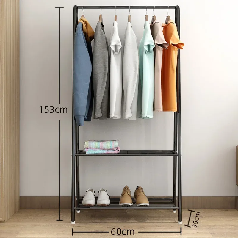 

Floor Clothes Rack Standing Hangers Wooden Hanger for Clothes Coat Rack Wall Bags Living Room Cabinets Racks Shelves Clothing