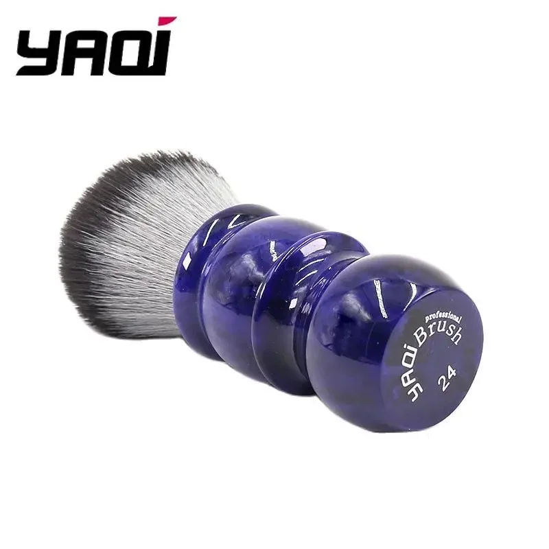 2026 야치 팀버 울프 컬러 24mm 합성모 이발사 면도 브러쉬 (남성용) 편안한 면도 경험 제공