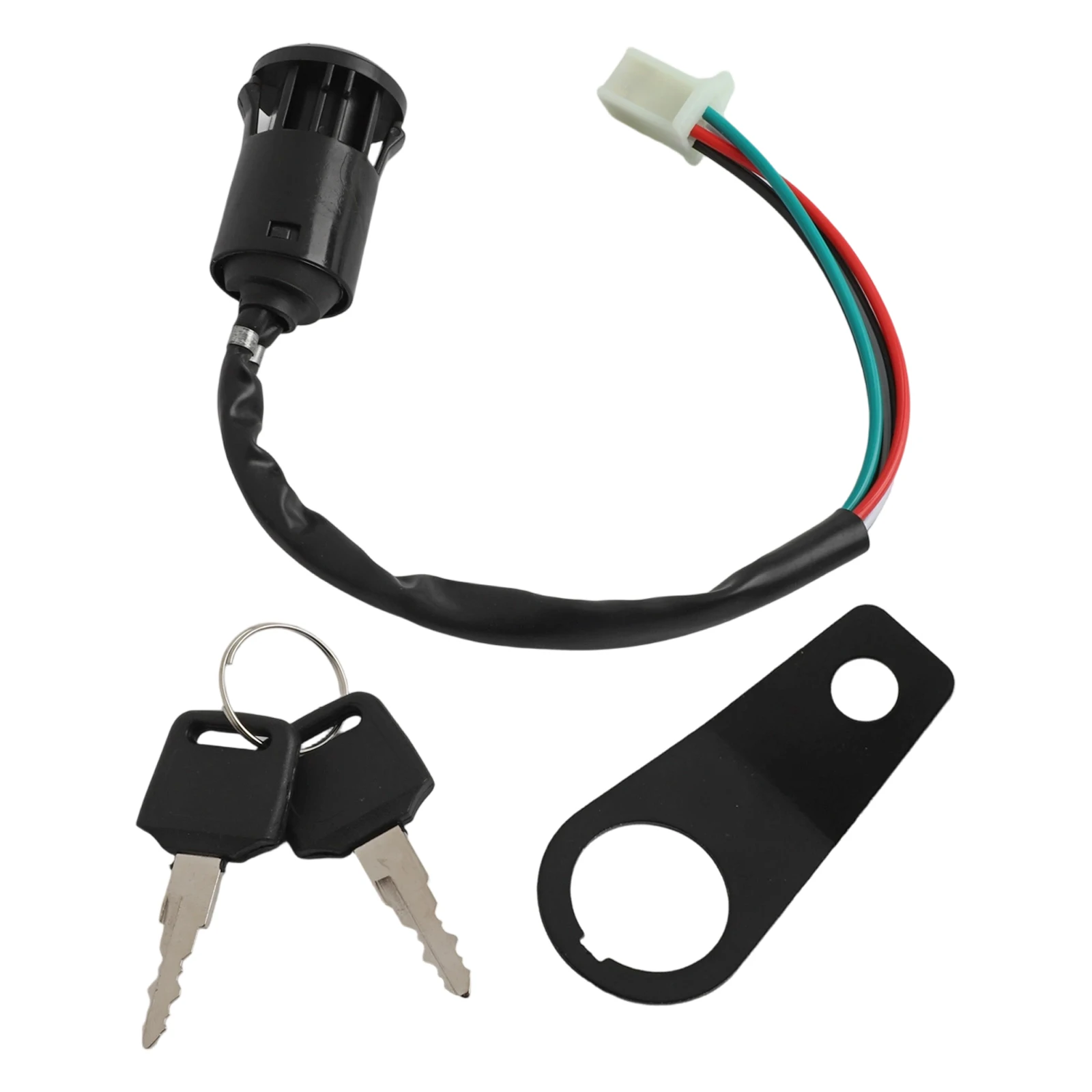 Motorcycle Start Ignition Switch Lock Key With Bracket For 50cc 90cc 110cc 150cc For Kazuma For Tank Motorcycle Accessories