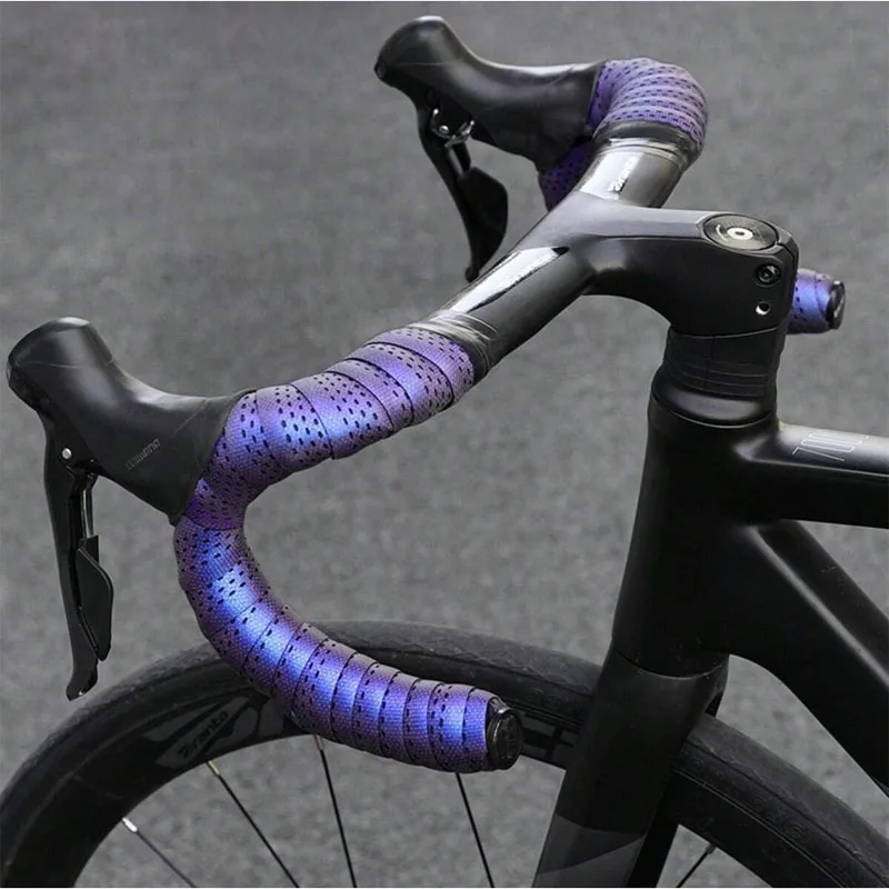 Gradient Road Bike Bend Handle Strap Bicycle Handlebar Tape Breathable Anti Slip Waterproof EVA Shock Absorber Bike Tape