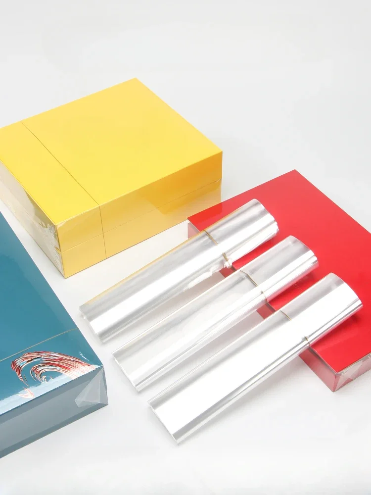 

Термоусадочная пленка Bopp, чайная Подарочная коробка, коробка для сигарет, золотые шелковые пленки, прозрачная упаковочная пленка с хорошей устойчивостью, теплоизоляционные пленки