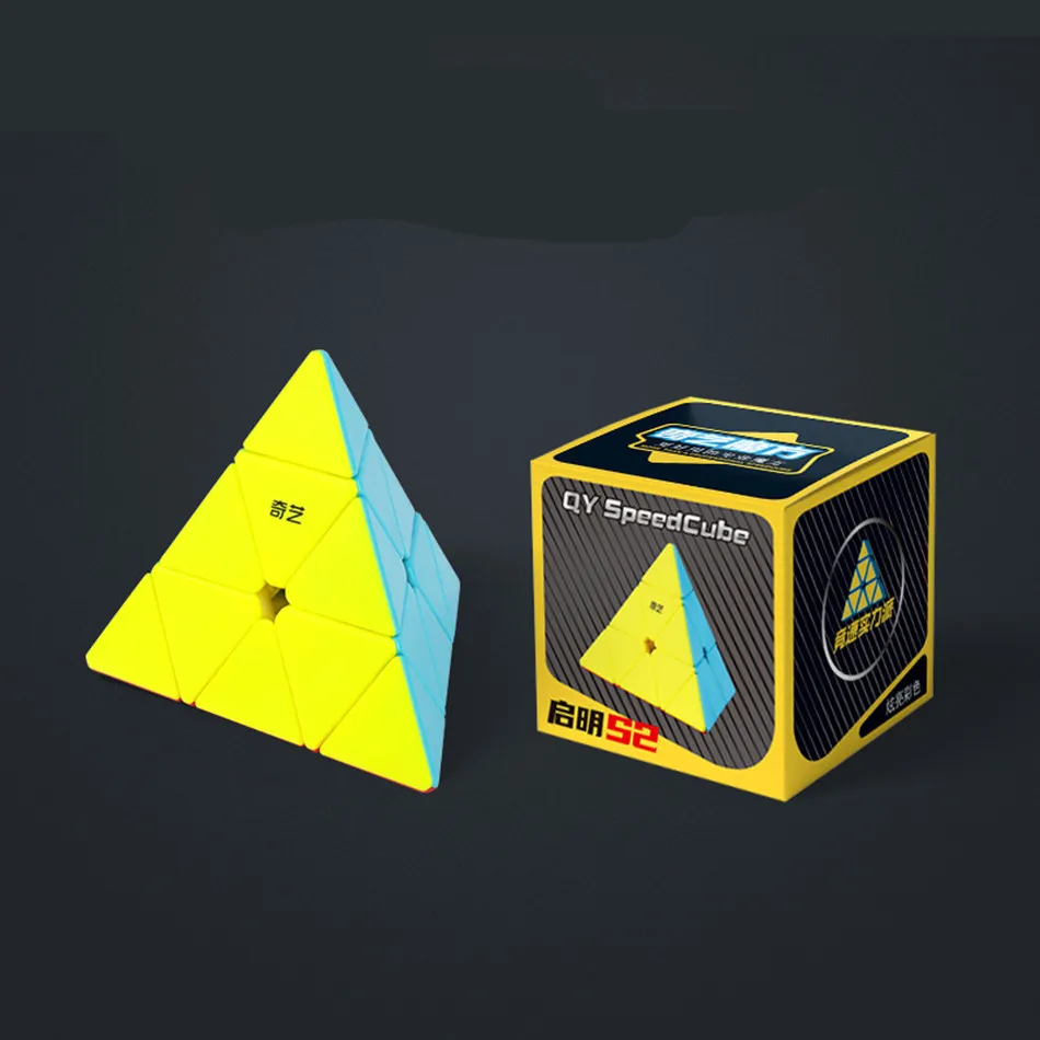 QIYI Qiming S2 Pyraminx 3x3x3 매직 스피드 큐브 Qiming A 피라미드 전문 퍼즐 피젯 장난감, 어린이 선물