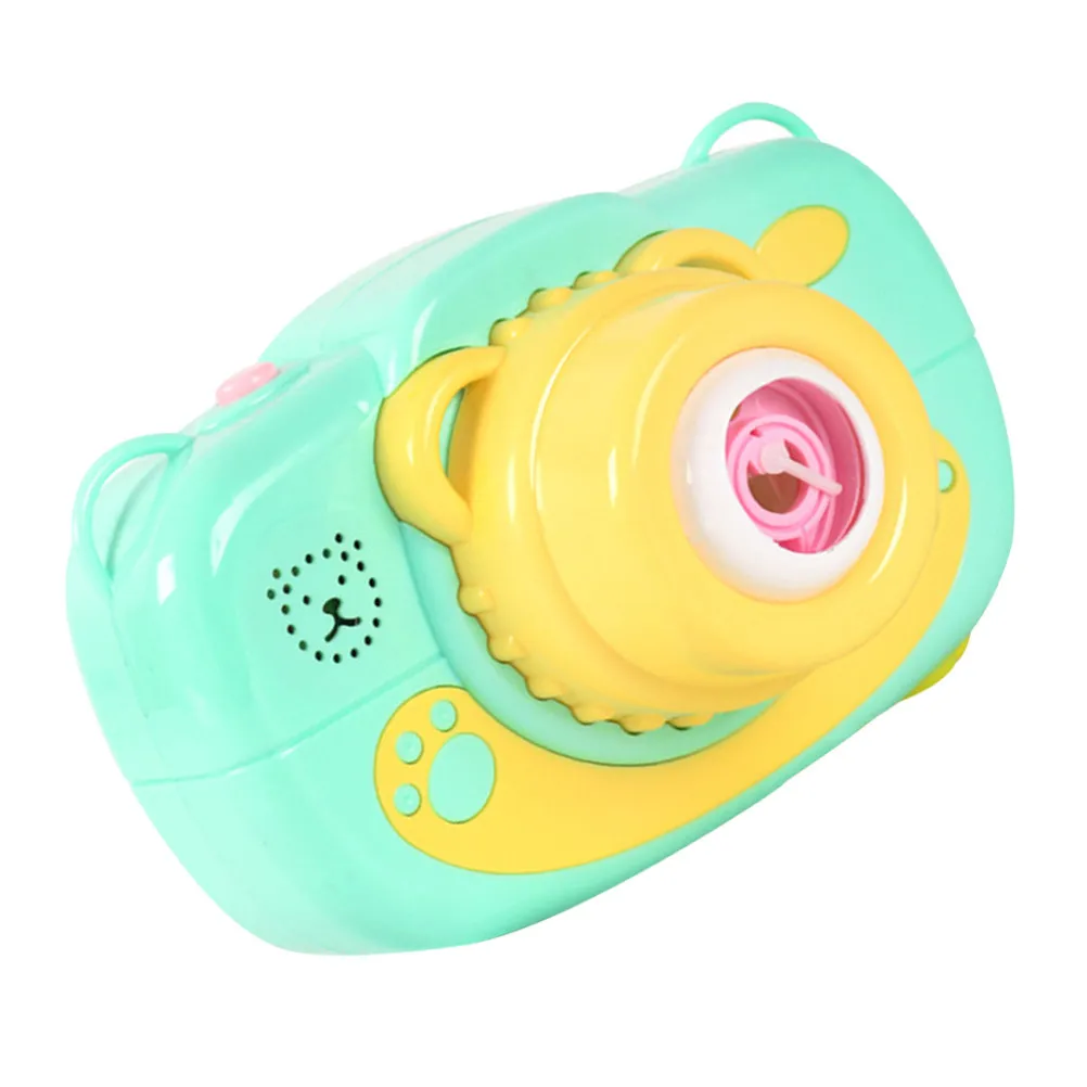 1Pcs 카메라 버블 메이커 안전한 소재 내구성이 뛰어난 변형 없음 어린이를 위한 오래 지속되는 사용  어린이 녹색