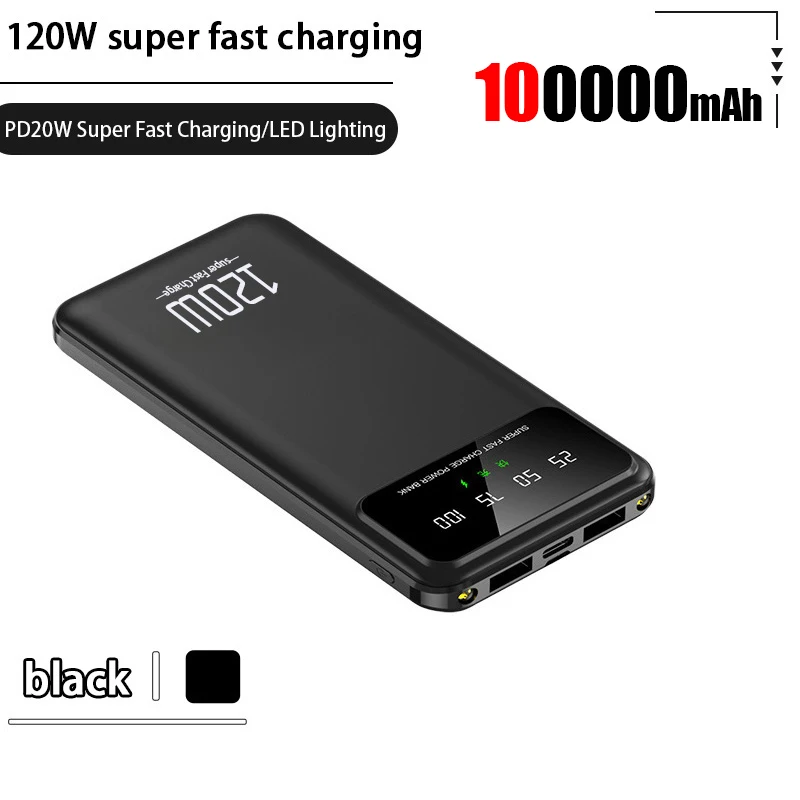 Black 100000mAh