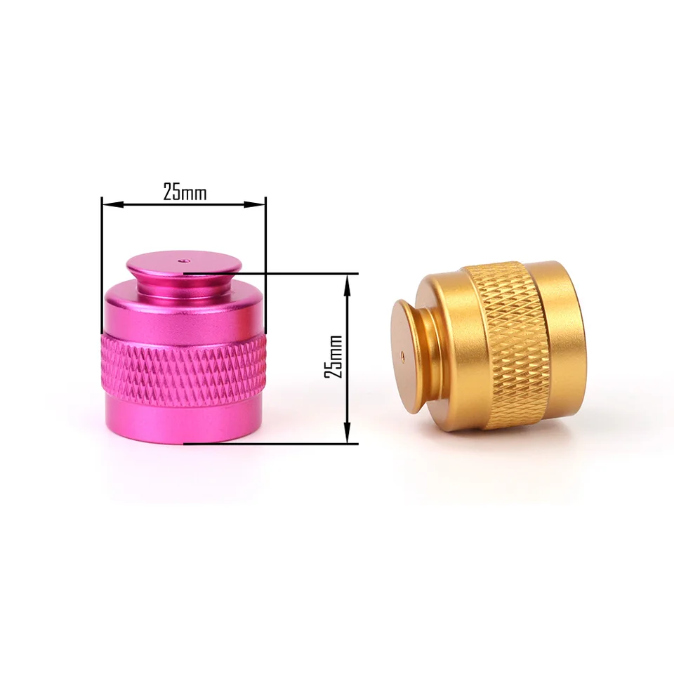 Couvercle de protection de filetage de Valve de régulateur de réservoir HPA de cylindre de Co2, accessoires noirs en aluminium 4 pièces  18
