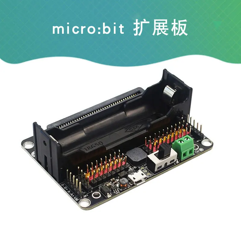 

Плата расширения Microbit Robotbit V2.0, интеллектуальное автомобильное программирование, робот "сделай сам" для наращивания Python