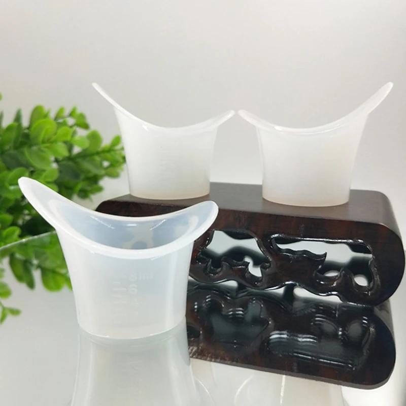 8ML Eyewash Eye Wash Cup Silicone Resuable Medical Soft Eye Bath Cup With Scale eyewash cup