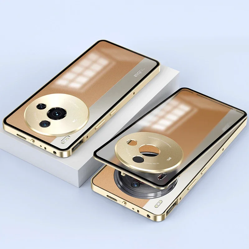 Aluminium Alloy Phone Case with Matte Transparent Acrylic Back
