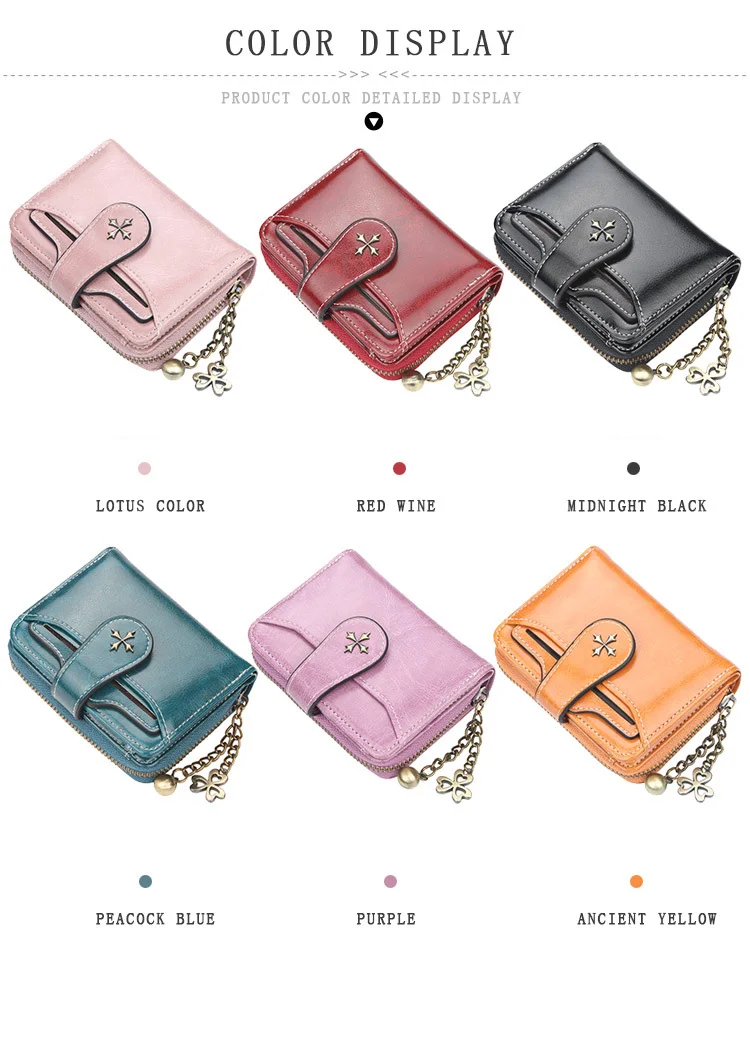 2024 heißer Verkauf Mode Brieftasche frauen Kurze Europäische und Amerikanische Öl Wachs Leder Null Brieftasche Vielseitige Führerschein Karte tasche_voghion.com
