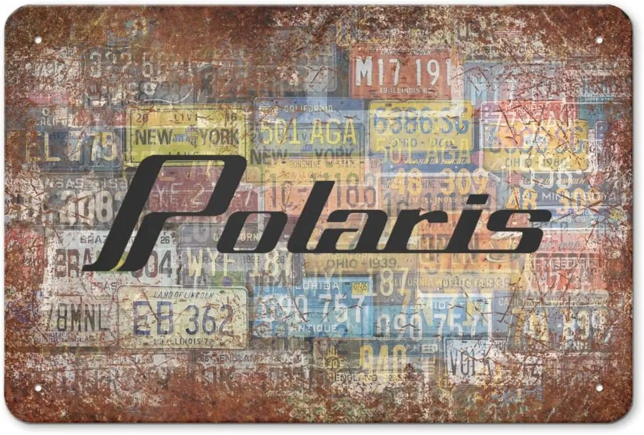 

Metal Sign Polaris-Logo- Metal Wall Art Posters Decor for Movie 8x12 Inch